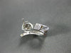 ESTATE .36CT DIAMOND 18KT WHITE GOLD FLOWER CLUSTER HUGGIE POST EARRINGS #21306
