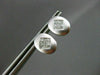 ESTATE .40CT OVAL PRINCESS DIAMOND 14KT WHITE GOLD EARRINGS SIMPLY AMAZING #7768