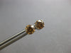 .92CT CHOCOLATE FANCY DIAMOND 14KT WHITE GOLD SOLITAIRE SCREWBACK STUD EARRINGS