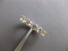 ESTATE 3.60CT DIAMOND 14K WHITE GOLD ROUND 4MM ETERNITY WEDDING ANNIVERSARY RING