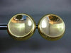 ESTATE EXTRA LARGE 18KT YELLOW GOLD 3D CLASSIC CIRCULAR ITALIAN CLIP ON EARRINGS
