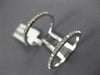 ESTATE LARGE .47CT DIAMOND 18KT WHITE GOLD 3D CLASSIC DOUBLE FULL BAR RING