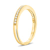 .17CT DIAMOND 14KT YELLOW GOLD 3D ROUND FILIGREE SEMI ETERNITY ANNIVERSARY RING