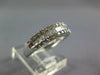 ESTATE WIDE .43CT DIAMOND 14KT WHITE GOLD 3D MULTI ROW CRISS CROSS WAVE FUN RING