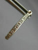 ESTATE .50CT DIAMOND 14K WHITE GOLD PAVE DOUBLE SIDED HOOP HUGGIE EARRINGS 17967
