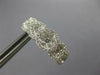 1.33CT DIAMOND 18K WHITE GOLD MULTI FLOWER CLUSTER LEVERBACK HANGING EARRINGS