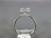 WIDE 2.71CT DIAMOND & AAA AQUAMARINE 14K WHITE GOLD 3D OVAL HALO ENGAGEMENT RING