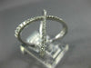 ESTATE LARGE .61CT DIAMOND 18KT WHITE GOLD 3D CLASSIC X LOVE FUN RING