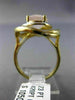 ESTATE 4.43CT DIAMOND & AAA OVAL PINK QUARTZ 14KT YELLOW GOLD 3D FLOWER FUN RING