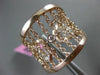 ESTATE WIDE .16CT DIAMOND 14KT ROSE GOLD DIAMOND BY THE YARD FLEXIBLE LOVE RING