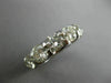 ESTATE LARGE 6.76CT ROUND DIAMOND PLATINUM 3D ETERNITY WEDDING ANNIVERSARY RING