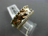 ESTATE 1.05CT DIAMOND 18KT ROSE GOLD PAVE ETOILE HAMMERED MILGRAIN ETERNITY RING