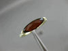 ESTATE 1.59CT ROUND DIAMOND & AAA MARQUISE SHAPE GARNET 14KT YELLOW GOLD 3D RING