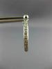 ESTATE .46CT DIAMOND 14K WHITE GOLD CLASSIC 3D INSIDE OUTSIDE HOOP EARRINGS 1440