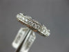 ESTATE 1.05CT DIAMOND 18KT WHITE GOLD FILIGREE ETERNITY WEDDING ANNIVERSARY RING