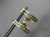 ESTATE .50CT DIAMOND 14KT YELLOW GOLD 3D UMBRELLA DOUBLE SIDED HANGING EARRINGS