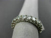 ESTATE 3.55CT DIAMOND 14KT WHITE GOLD 3D ETERNITY WEDDING ANNIVERSARY RING #2705