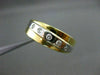 ESTATE WIDE .15CT DIAMOND 18KT WHITE & YELLOW GOLD ETOILE ANNIVERSARY RING 18834