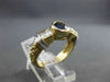ESTATE 1.89CT DIAMOND & AAA SAPPHIRE 14KT TWO TONE GOLD FILIGREE ENGAGEMENT RING