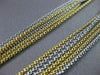 ESTATE 14KT W&Y GOLD MULTI STRANDED NECKLACE W/ LOBSTER LOCK ITALY BEAUTIFUL 776