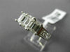 WIDE 3.0CT PRINCESS & BAGUETTE DIAMOND 14KT WHITE GOLD 3 STONE ENGAGEMENT RING