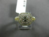 WIDE .66CT DIAMOND 14K TWO TONE GOLD 3D SEMI ETERNITY SEMI MOUNT ENGAGEMENT RING