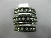 ESTATE 2.40CT DIAMOND 14KT WHITE & BLACK GOLD MULTI ROW CRISS CROSS ETOILE RING