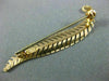 ESTATE 18K YELLOW GOLD CLASSIC HANDCRAFTED FILIGREE FLORAL LEAF BROOCH PIN 26661