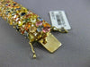 ESTATE MASSIVE 61.34CT DIAMOND & MULTI COLOR SAPPHIRE 18KT YELLOW GOLD BRACELET