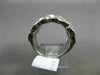 ESTATE LARGE 1.0CT DIAMOND 14K WHITE GOLD 3D INFINITY LOVE KNOT ANNIVERSARY RING