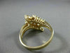 ESTATE LARGE 1.26CT MARQUISE & ROUND DIAMOND 14K YELLOW GOLD COCKTAIL RING 21999