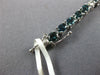 8.06CT DIAMOND & AAA SAPPHIRE 18KT WHITE GOLD 3D OVAL & ROUND TENNIS BRACELET