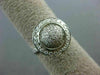 ESTATE LARGE .75CT DIAMOND 14KT WHITE GOLD 3D ROUND HALO DOME GALAXY FUN RING