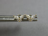 SMALL .31CT DIAMOND 14KT YELLOW GOLD 3D ROUND & MARQUISE BUTTERFLY STUD EARRINGS