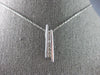 ESTATE .42CT DIAMOND 14KT WHITE GOLD CLASSIC ROUND JOURNEY BAR FLOATING PENDANT