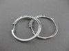 ESTATE .88CTW DIAMOND SHARED PRONG 16MM 14K WHITE GOLD FRONT HOOP EARRINGS 20985