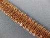 LARGE & LONG 21.40CT PINK DIAMOND 18K ROSE GOLD MULTI SHAPE LOVE TENNIS BRACELET