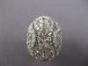 EXTRA LARGE 6.23CT DIAMOND 18KT WHITE GOLD MARQUISE & PEAR SHAPE COCKTAIL RING