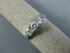 .64CT DIAMOND 14KT WHITE GOLD 3 STONE PAST PRESENT FUTURE ENGAGEMENT RING #1569