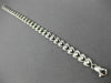 ANTIQUE WIDE 1.21CT DIAMOND 14KT WHITE GOLD HEART ETOILE TENNIS BRACELET #2500