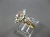 LARGE 1.70CT DIAMOND 14KT YELLOW GOLD MARQUISE GRADUATING ENGAGEMENT RING #27988