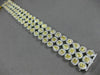 LARGE 20.24CT WHITE & FANCY YELLOW DIAMOND 18KT TWO TONE GOLD 3D TENNIS BRACELET