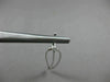 ESTATE .60CT DIAMOND 18KT WHITE GOLD 3D HANDCRAFTED OPEN LEAF HANGING EARRINGS
