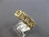 WIDE .91CT DIAMOND 14KT YELLOW GOLD OVAL LINK LOVE KNOT 3/4TH ETERNITY FUN RING
