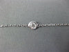 EXTRA LONG .90CT DIAMOND 14K WHITE GOLD DIAMOND BY THE YARD CLASSIC LOVE PENDANT