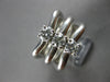 LARGE .60CT DIAMOND 14KT WHITE GOLD CLASSIC 3 STONE E/F VVS-VS LOVE RING #27873