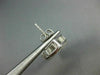 LARGE 4CT DIAMOND 14K WHITE GOLD PRINCESS INVISIBLE SQUARE HANGING EARRINGS #682