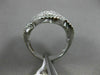 ESTATE EXTRA LARGE 2.03CT DIAMOND 18KT WHITE GOLD 3D MULTI LEAF ANNIVERSARY RING