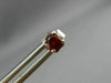 ESTATE .60CT AAA RUBY 14KT WHITE GOLD 3D CLASSIC SOLITAIRE ROUND STUD EARRINGS