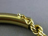 ESTATE WIDE 14KT YELLOW GOLD CLASSIC ROUND PLATE ENGRAVABLE BRACELET L #1636